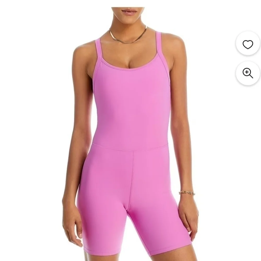NWT One piece shorts athletic wear Aqua size medium - Picture 1 of 6